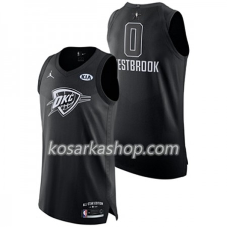 Dres Oklahoma City Thunder Russell Westbrook 0 2018 All Star Jordan Brand Crna Swingman